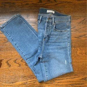 LOFT High Rise Straight Jean